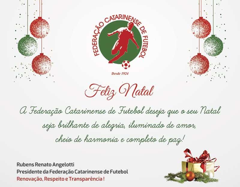 Feliz Natal ... - Federação Catarinense de Futebol