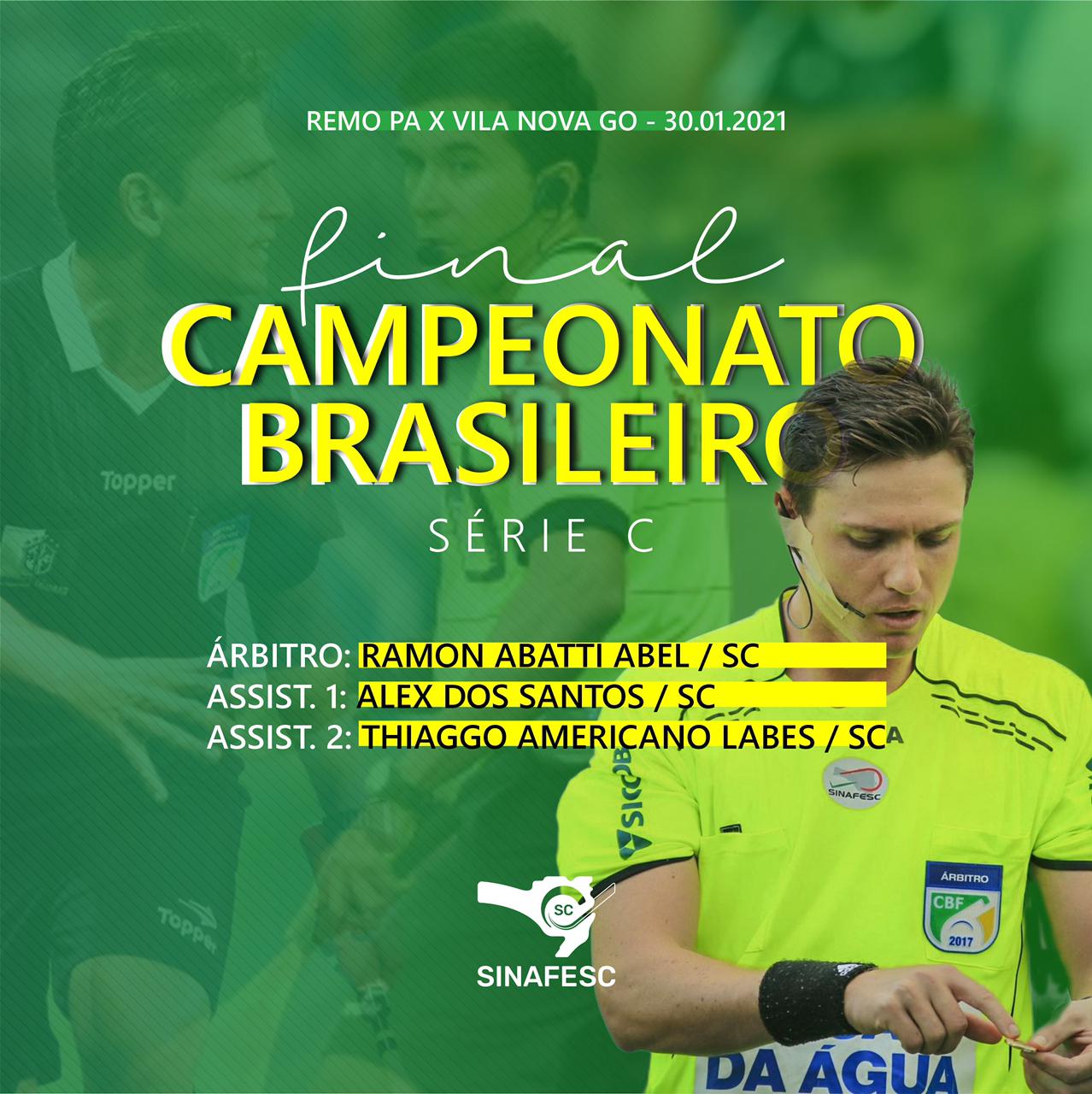 Árbitro da FCF apita final da Série C do Campeonato Brasileiro - Federação  Catarinense de Futebol